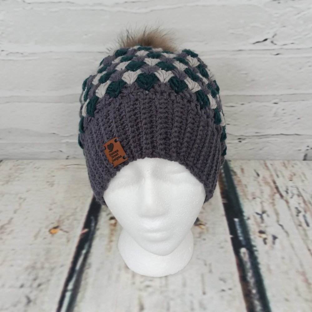 Duncan Street Designs Matheson Hand Crocheted Beanie Hat - Picture 5 of 7